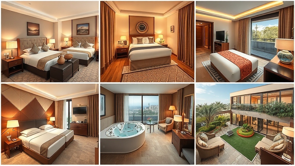 סוגי חדרים ומחירים במלון הברון