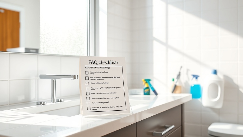 שאלות נפוצות על ניקוי לאחר שיפוץ שירותים